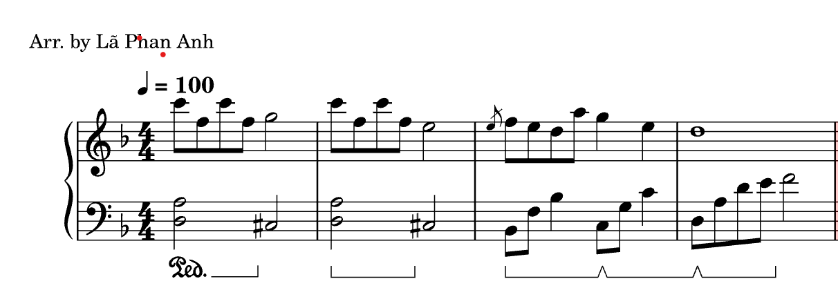 4 ô dạo đầu, Arr. by Lã Phan Anh